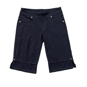 Athleta Black Bettona Bermuda Athletic Workout Shorts Size XS